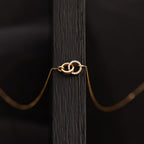 Intertwined Circle Diamond Necklace