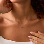 Intertwined Circle Diamond Necklace