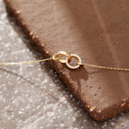 Intertwined Circle Diamond Necklace