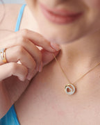 Intertwined Heart Diamond Necklace