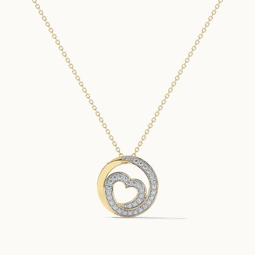 Intertwined Heart Diamond Necklace