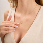J Letter Diamond Teardrop Initial Necklace