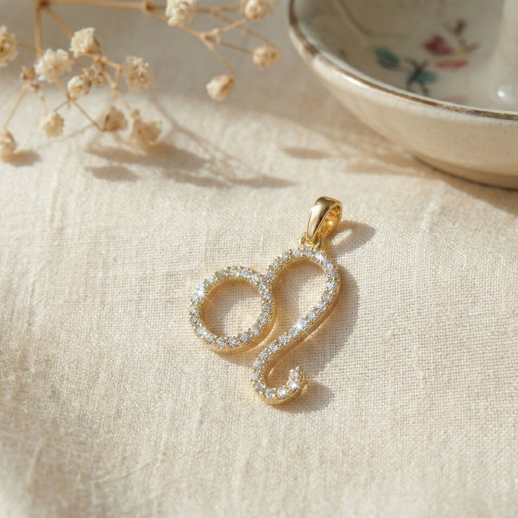 Leo Zodiac Sign Pendant Necklace