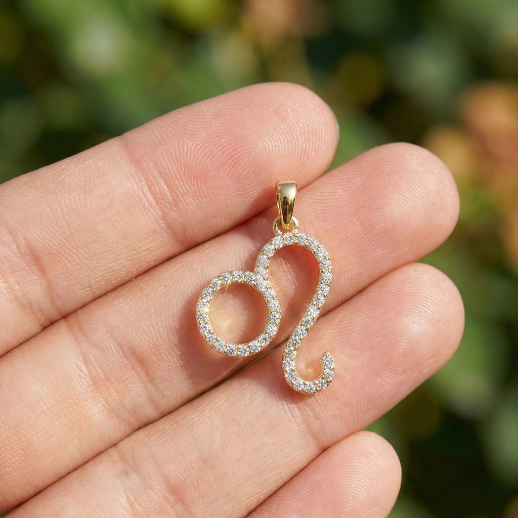 Leo Zodiac Sign Pendant Necklace