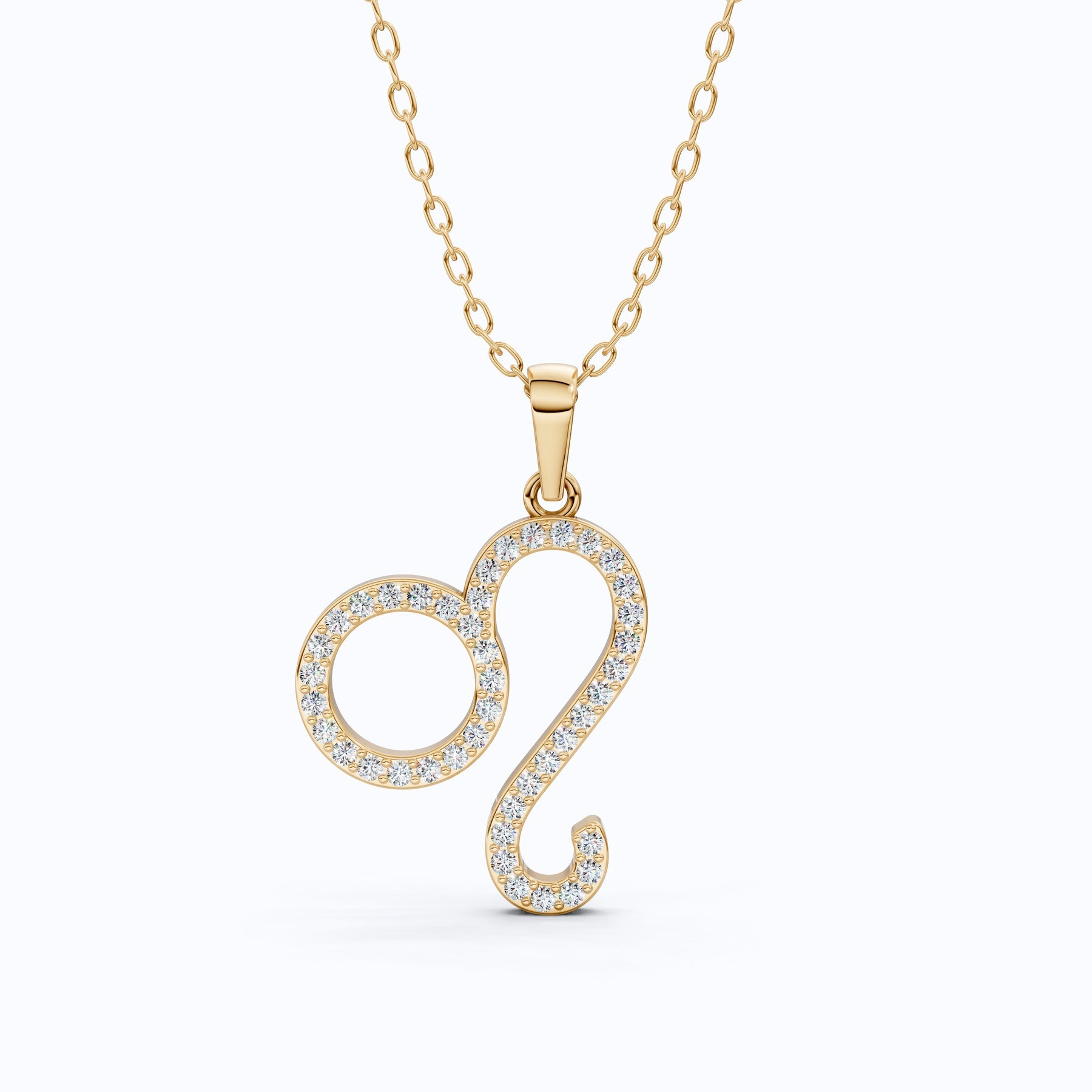 Leo Zodiac Sign Pendant Necklace