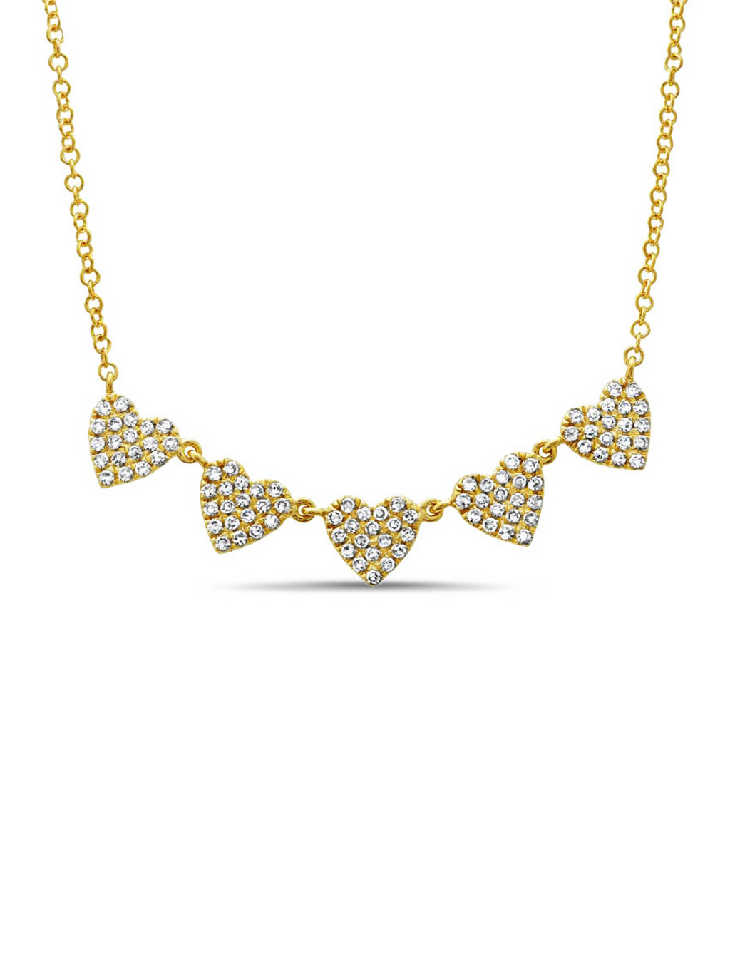Linked Hearts Diamond Necklace