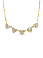 Linked Hearts Diamond Necklace