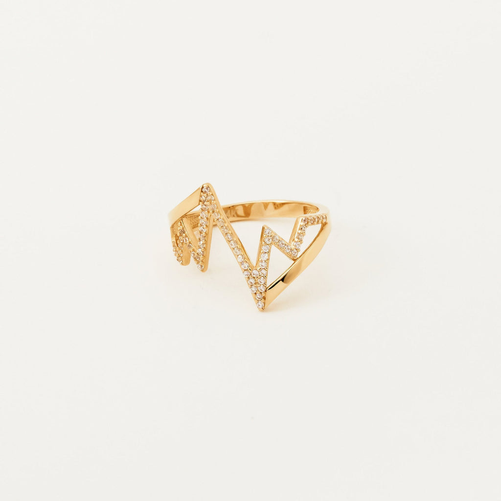 Love Pulse Open Ring