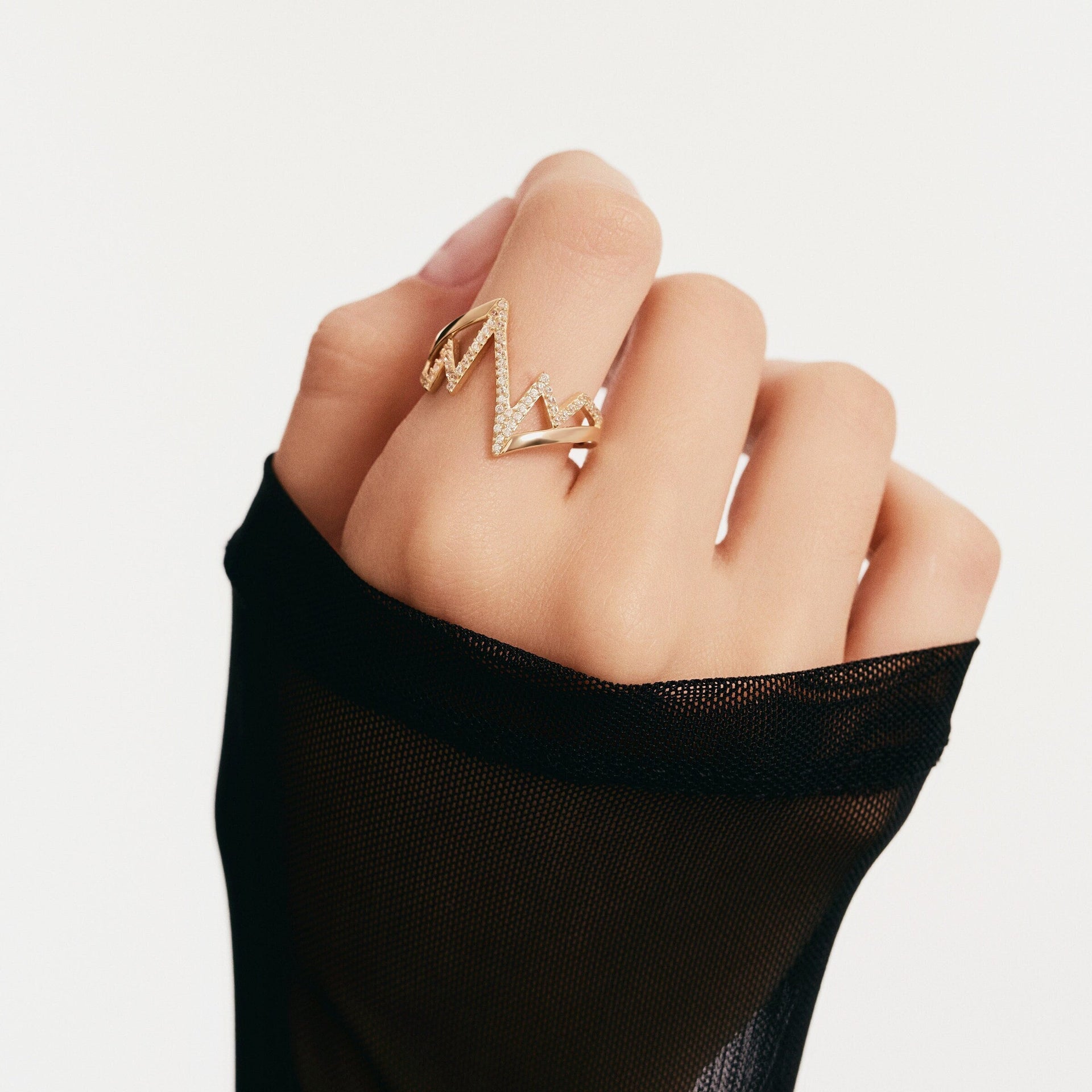 Love Pulse Open Ring