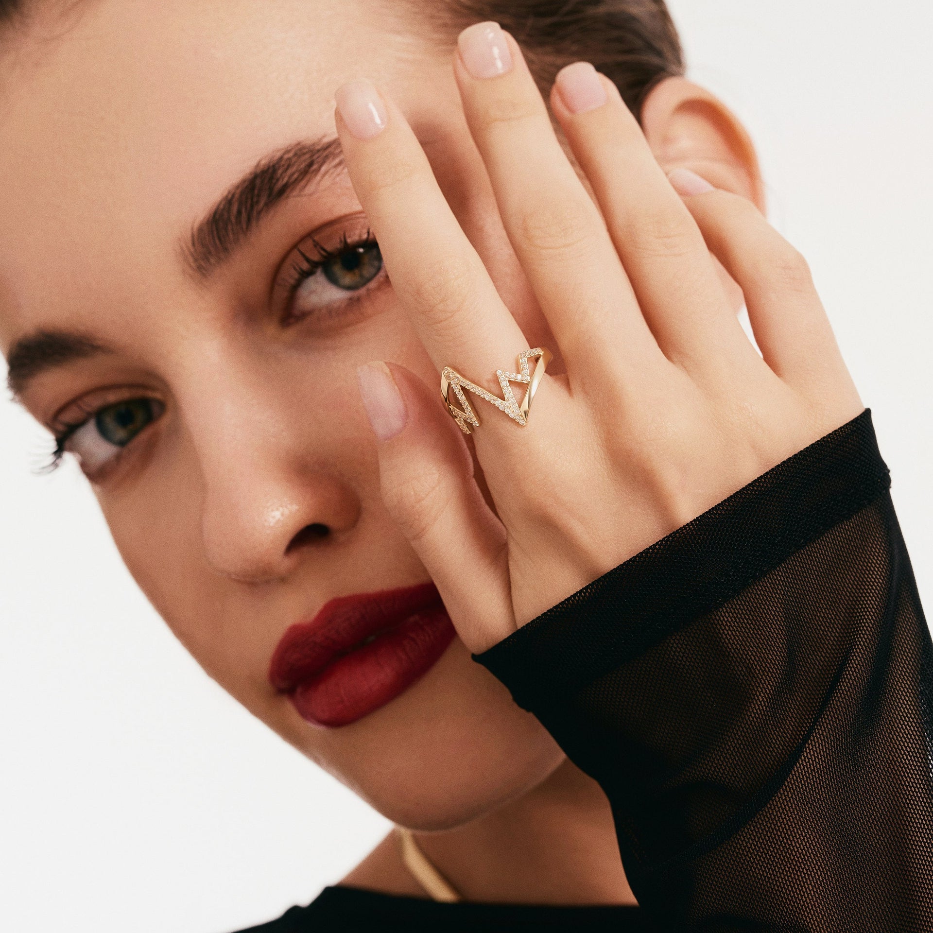 Love Pulse Open Ring