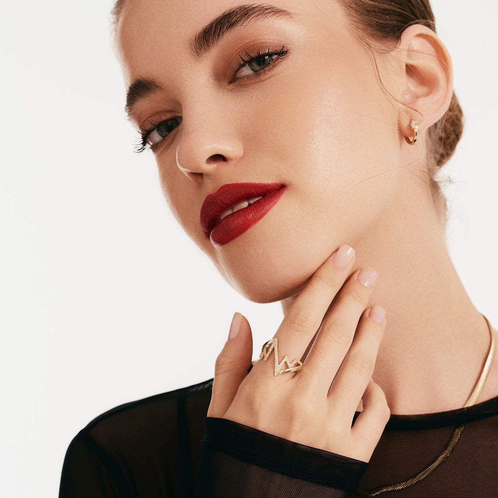 Love Pulse Open Ring