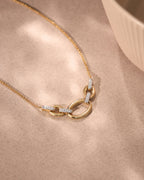 Luxe Chain Link Diamond Necklace