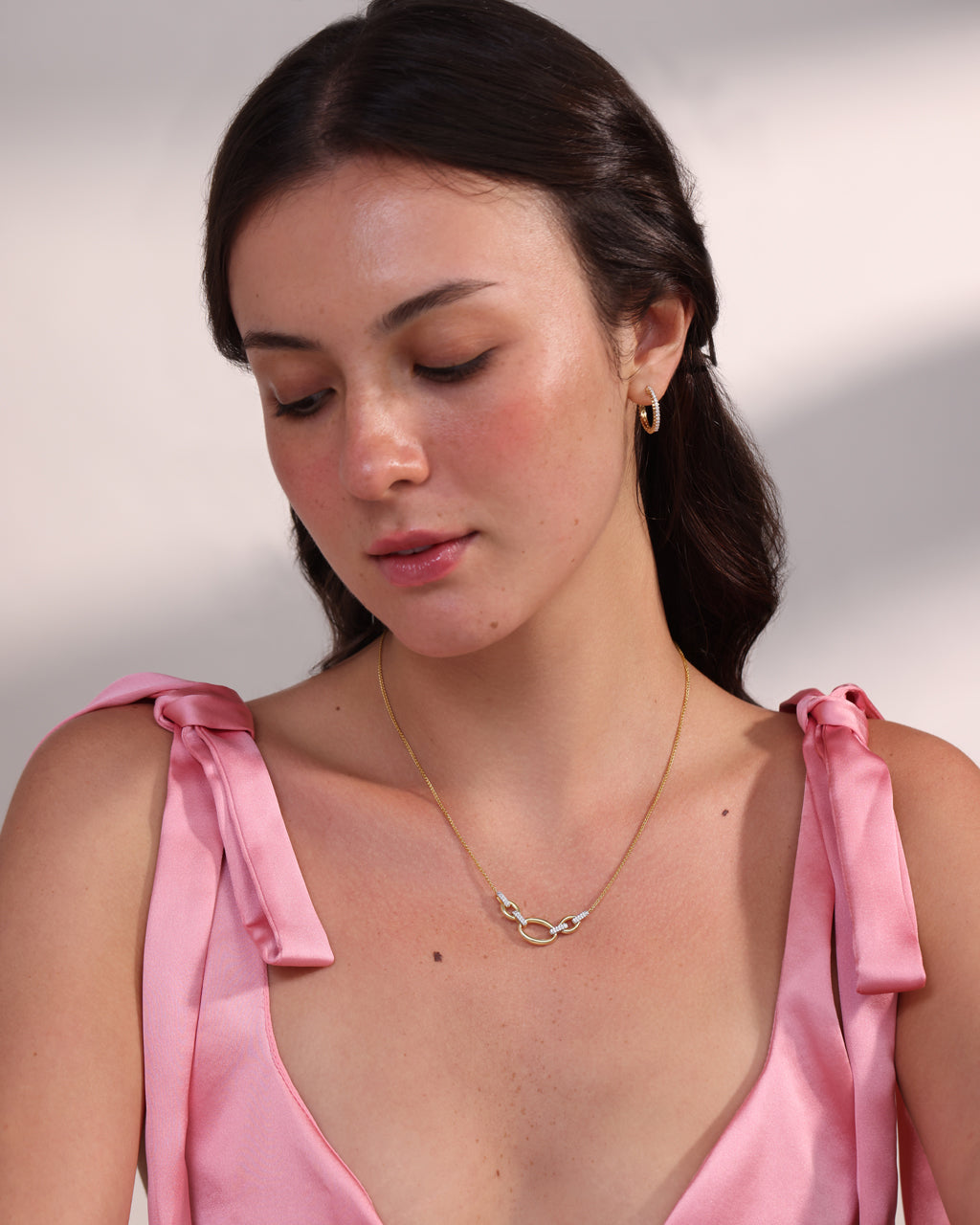 Luxe Chain Link Diamond Necklace
