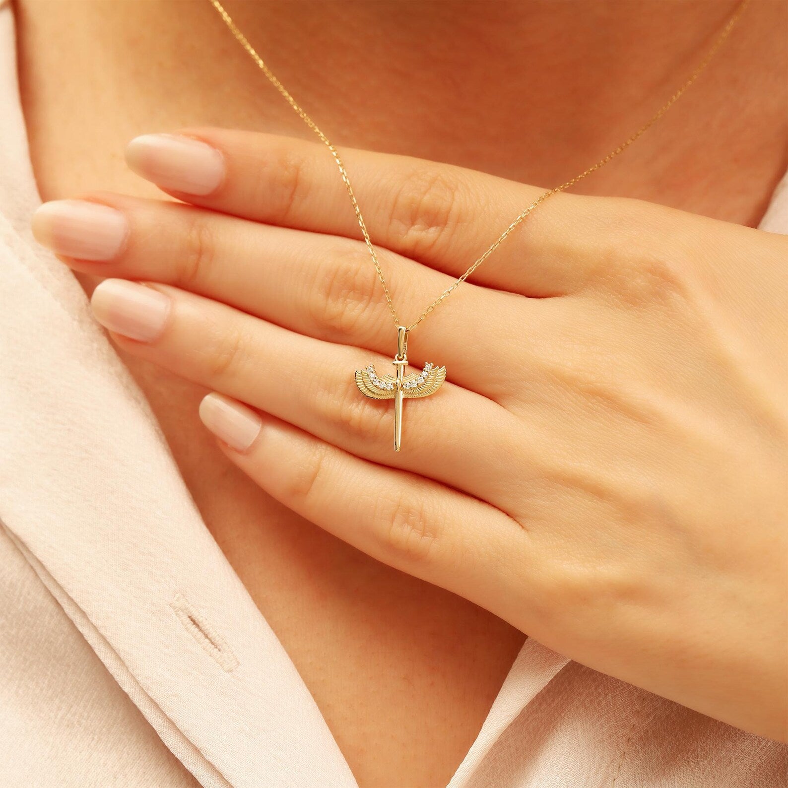 Faith Wing Necklace