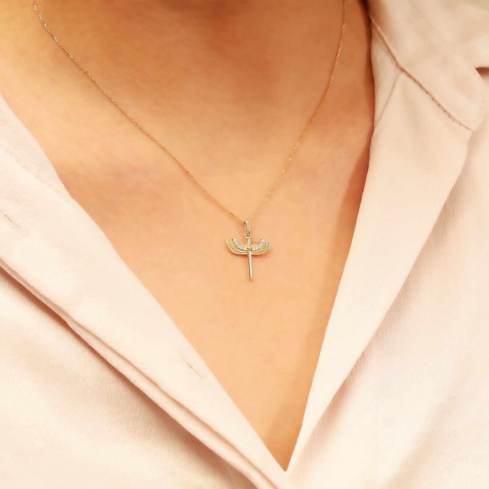 Faith Wing Necklace