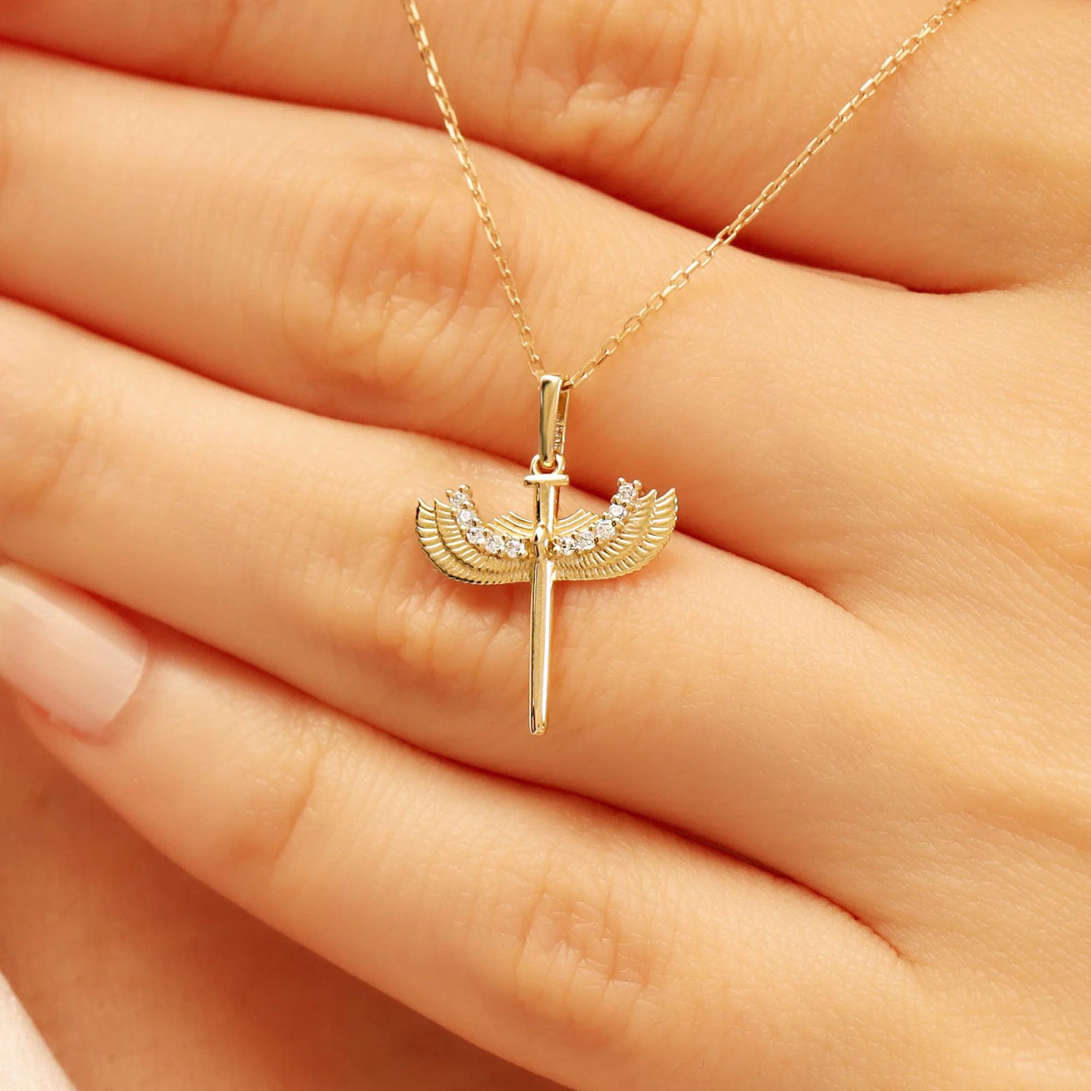Faith Wing Necklace