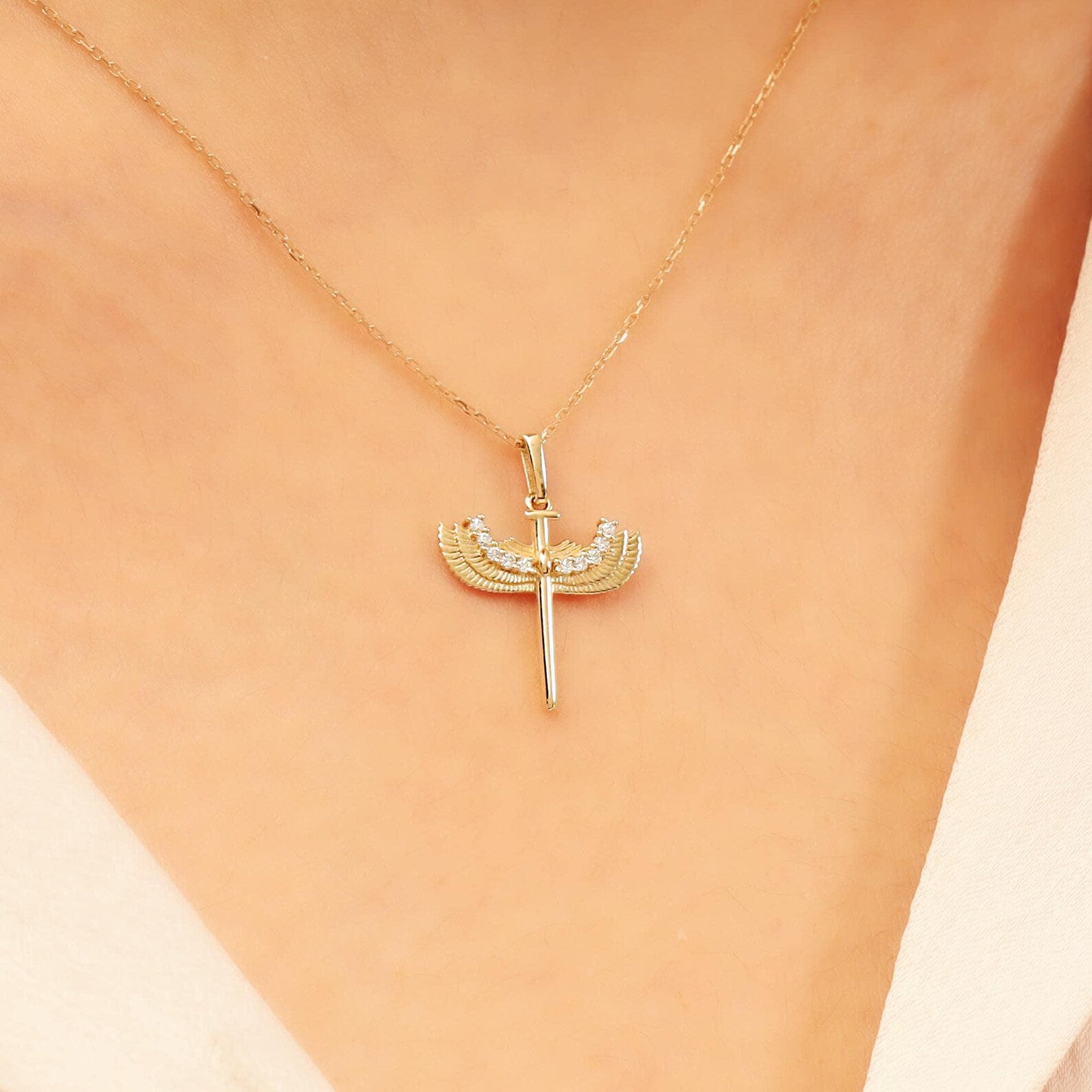 Faith Wing Necklace