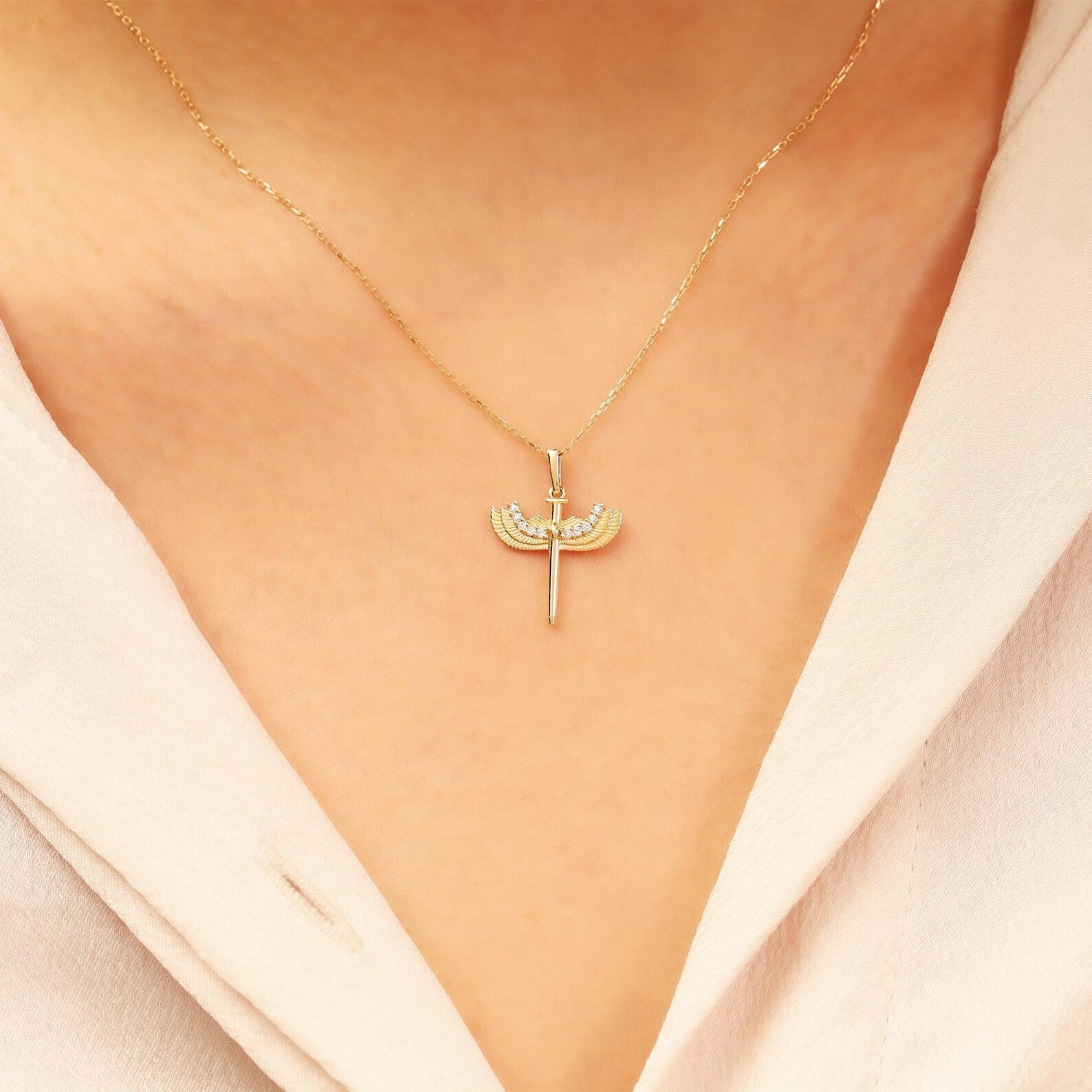Faith Wing Necklace