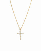 Marquise Cross Pendant Necklace