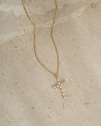 Marquise Cross Pendant Necklace