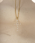 Marquise Cross Pendant Necklace