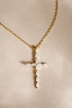 Marquise Cross Pendant Necklace