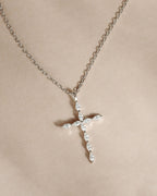 Marquise Cross Pendant Necklace