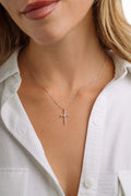 Marquise Cross Pendant Necklace