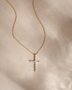 Marquise Cross Pendant Necklace