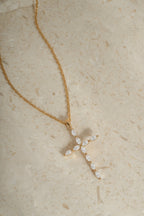 Marquise Cross Pendant Necklace
