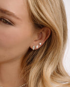 Marquise Bezel Solitaire Studs
