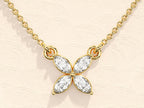 Marquise Cut Clover Necklace