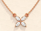 Marquise Cut Clover Necklace