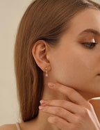 Minimal Flower Drop Studs
