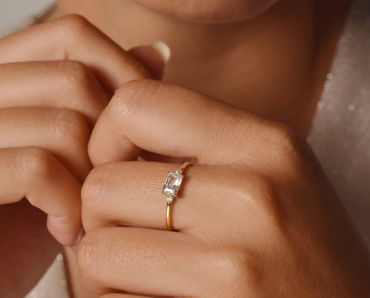 Minimal Baguette Diamond Ring