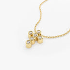 Minimal Bezel Cross Necklace