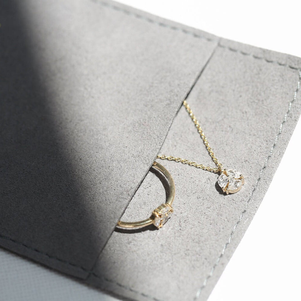 Minimal Bezel Cross Necklace
