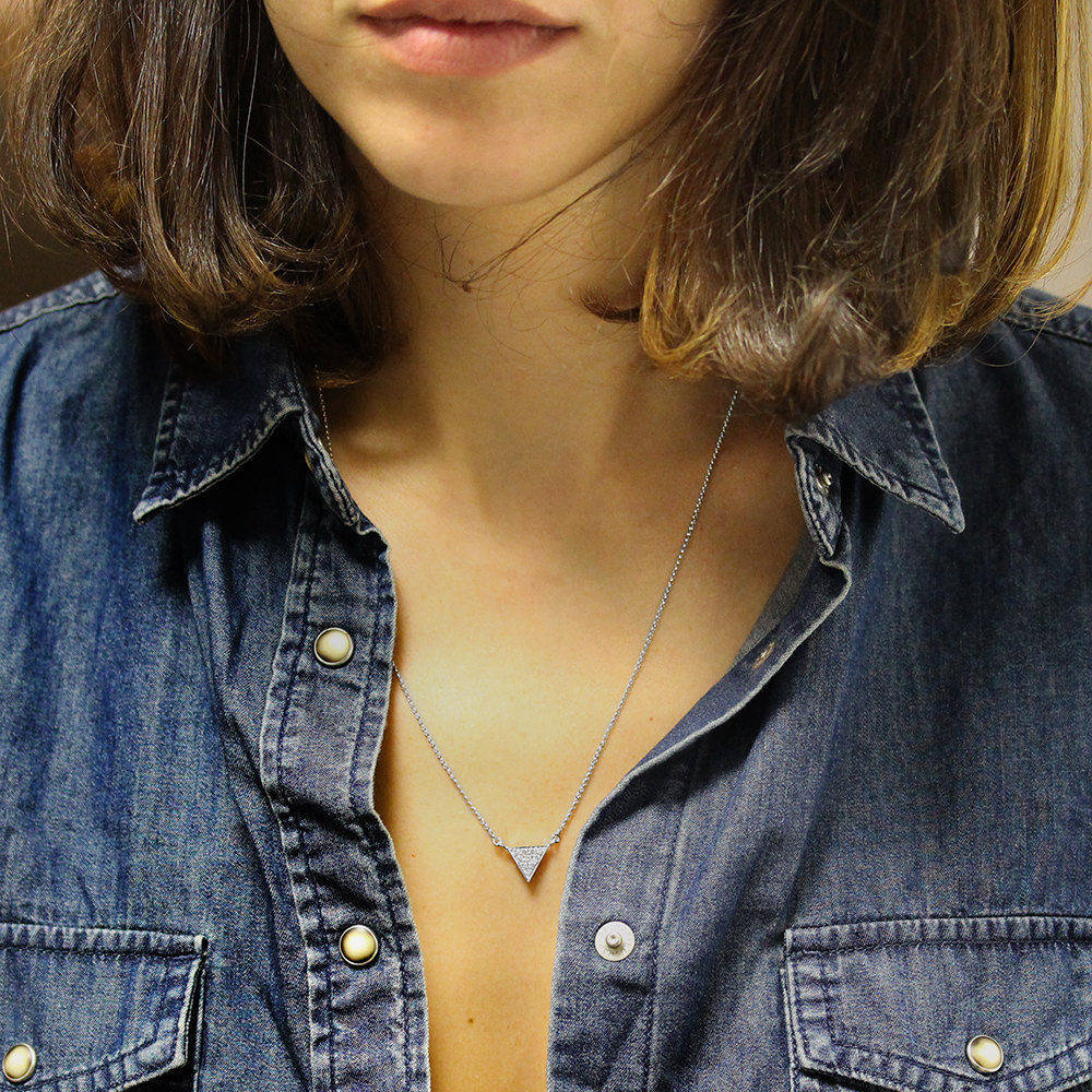 Minimal Diamond Triangle Necklace