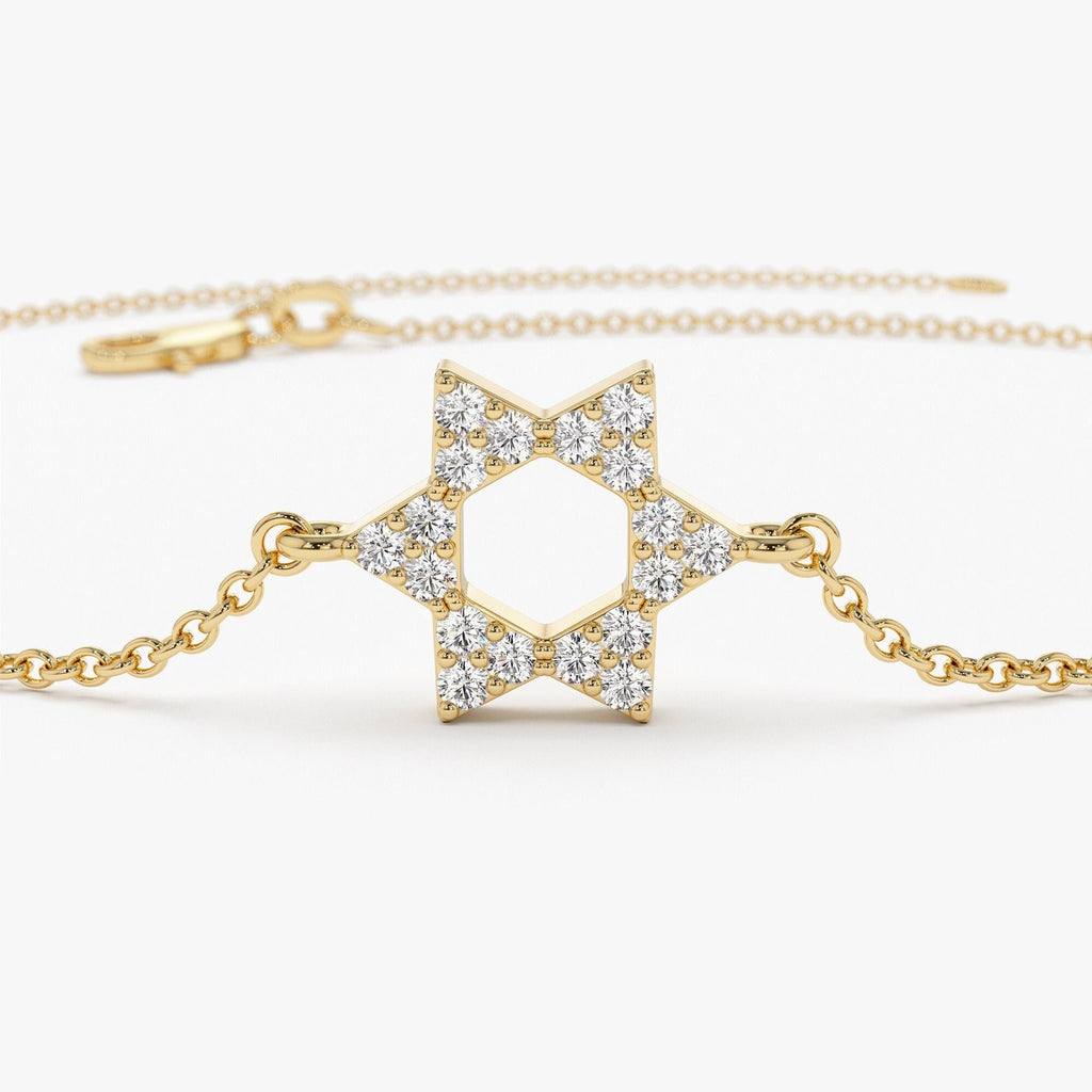 Minimal Star Diamond Bracelet