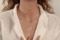 Minimal Swan Pendant Necklace