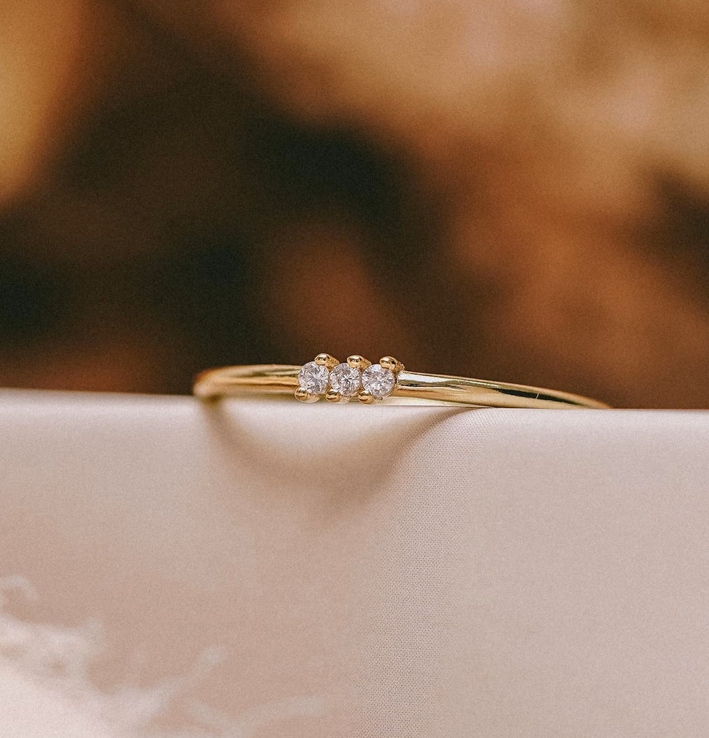 Minimal Three Diamond Cluster Ring