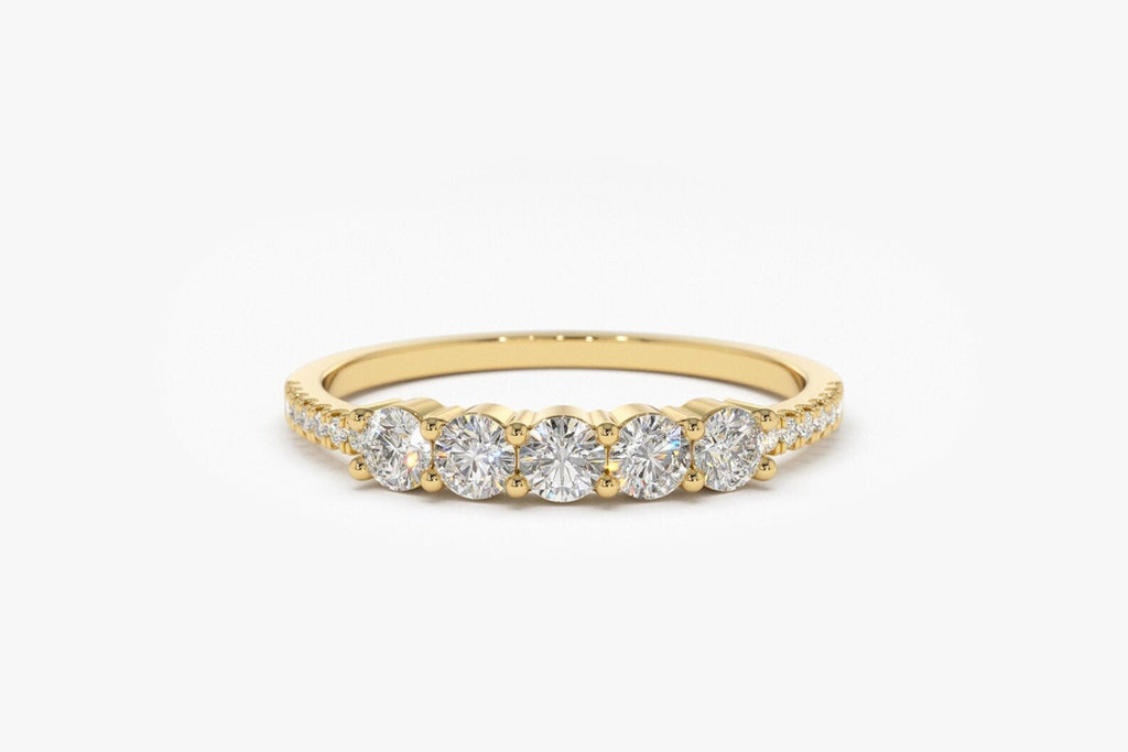 Modern Bridal Stack Ring