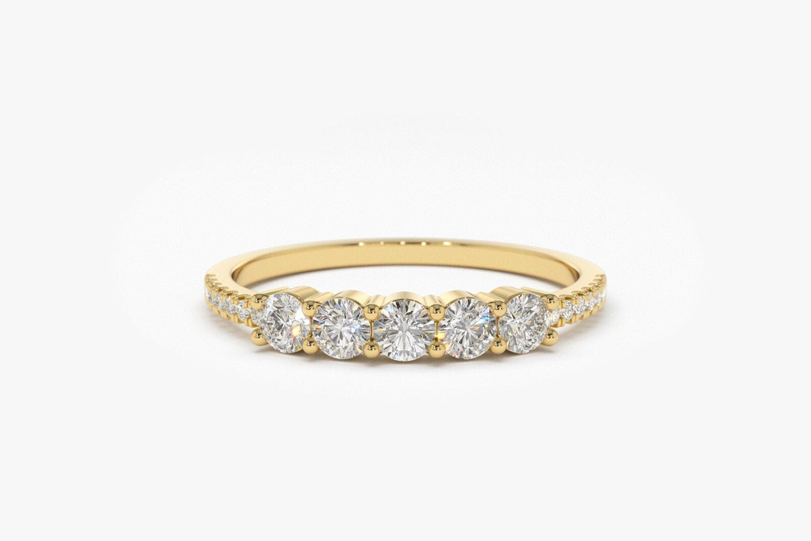 Modern Bridal Stack Ring