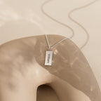 Modern Engraved Pendant Necklace