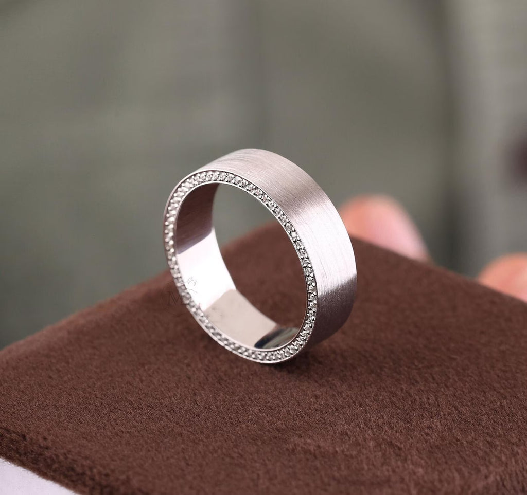 Modern Groom Diamond Band