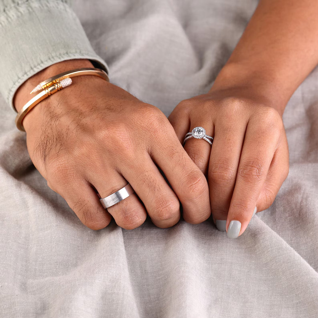 Modern Groom Diamond Band