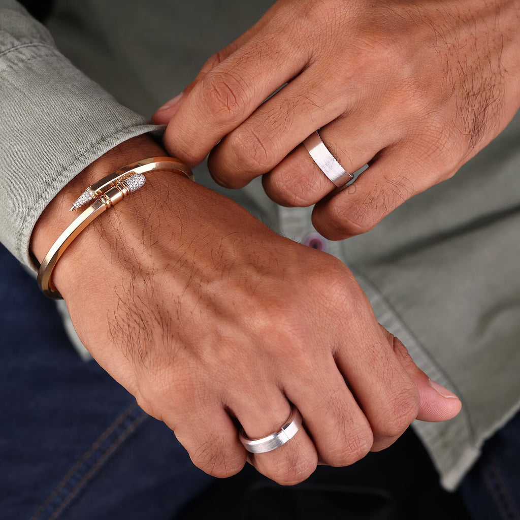 Modern Groom Diamond Band