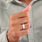 Modern Groom Diamond Band