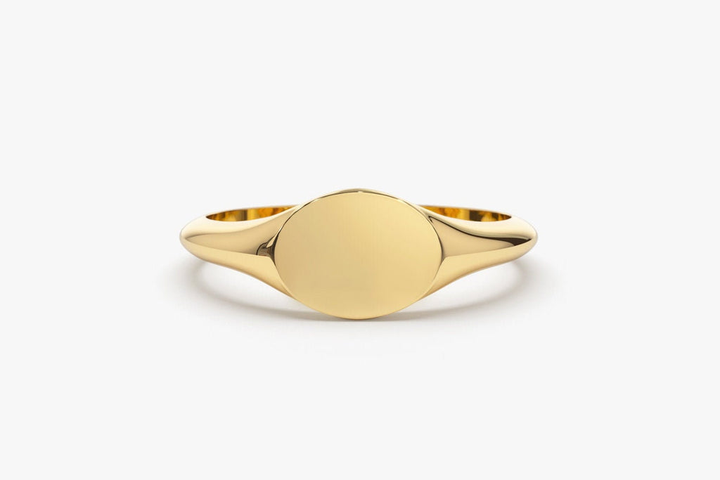 Modern Minimal Signet Ring