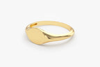 Modern Minimal Signet Ring